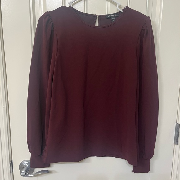 Express Rich Burgundy Blouse - Picture 1 of 2